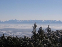 Tatragebirge Sicht von Babia Gora
