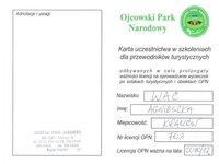 Lizenz für das Nationalpark in Ojcow